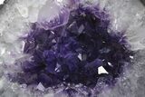 Purple Amethyst Geode with Polished Face - Uruguay #233679-2